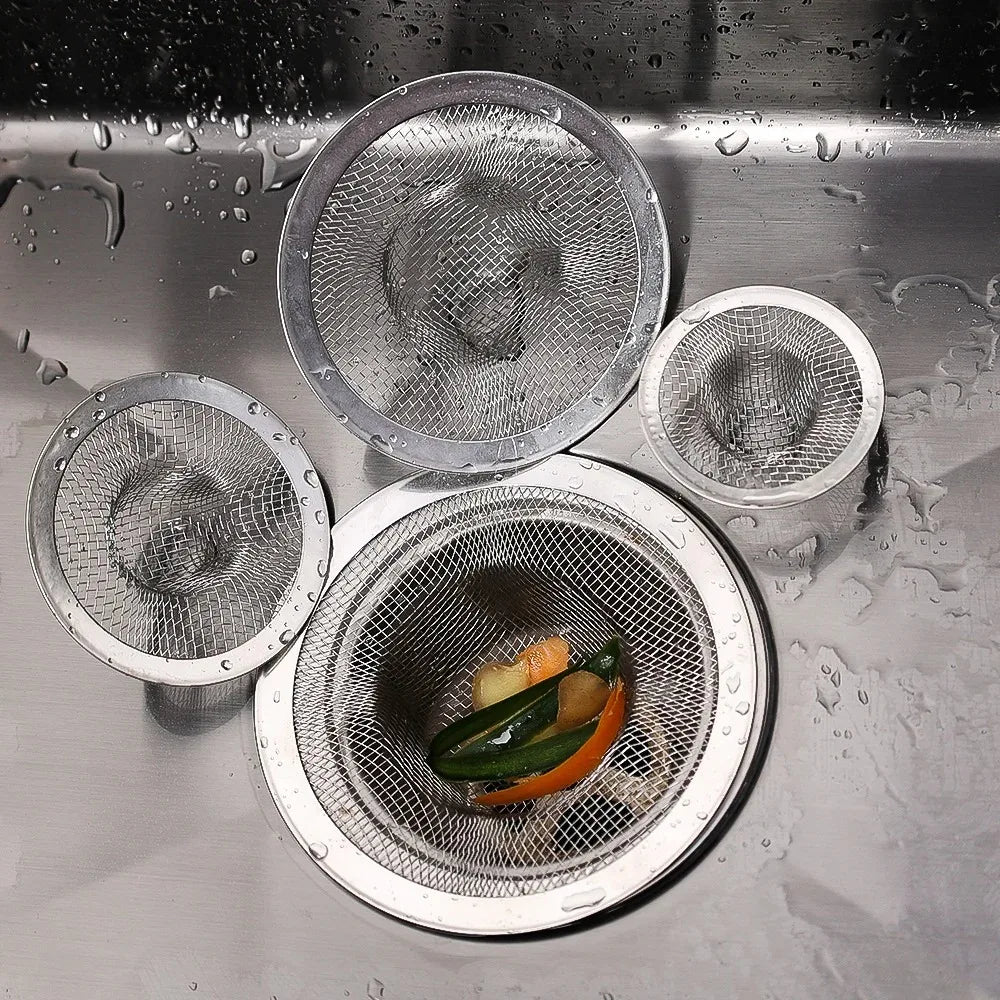 Kitchen Sink Stainless Steel Filter Sewer Mesh Strainers