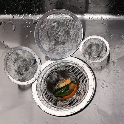 Kitchen Sink Stainless Steel Filter Sewer Mesh Strainers