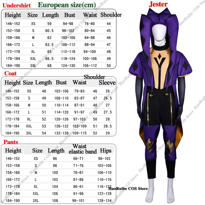 Hot The Freak Circus Pierrot Jester Harlequin Cosplay