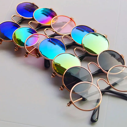 Lovely Vintage Round Cat Sunglasses Reflection Eye wear