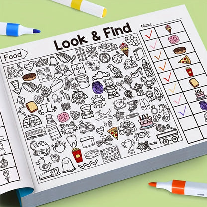 Children's Hidden Object Coloring Book Contains 100+ Search and Coloring Activities