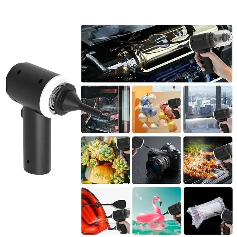 9000Pa Wireless Car Vacuum Cleaner USB Charging