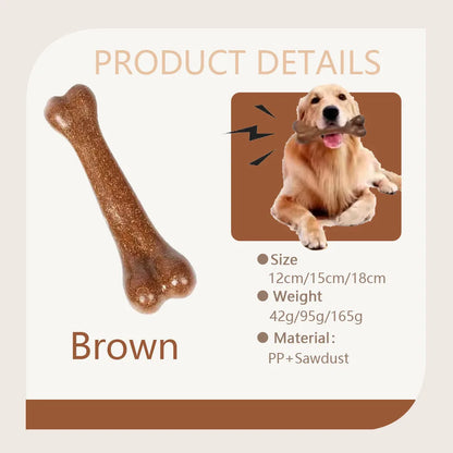 Dog Bone Chews Toys Nearly Indestructible Natural Non-Toxic