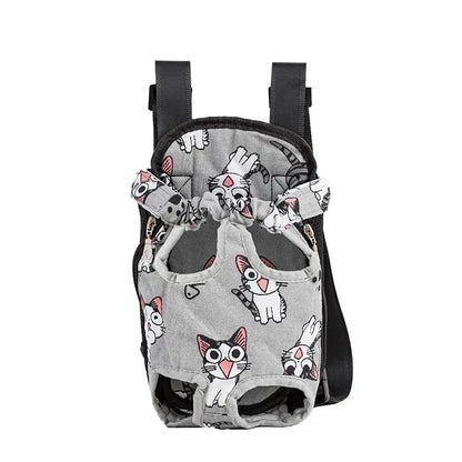 Adjustable Cat Carrier Bag Pet Double Shoulder Backpack