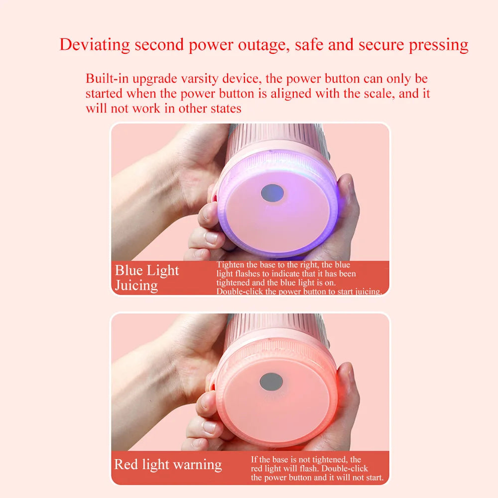 Rechargeable Mixers Fresh Fruit Juicers  Juice Bottle