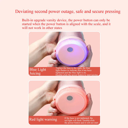 Rechargeable Mixers Fresh Fruit Juicers  Juice Bottle
