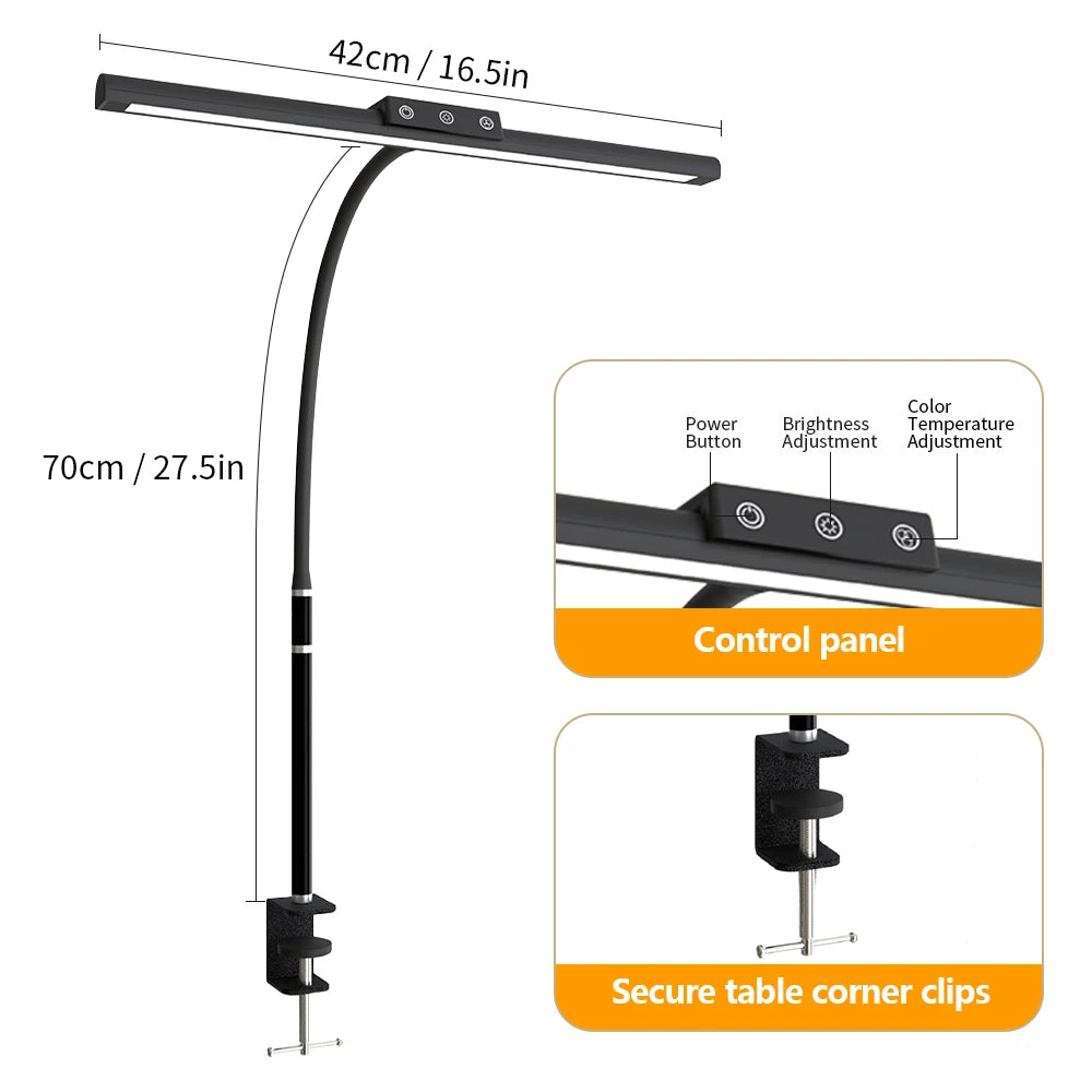 Home LED Eye-Caring Architect Desk Lamp No Flicker
