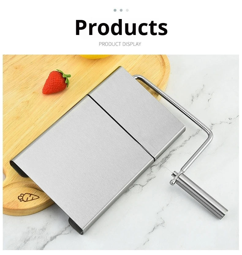 Cheese and Butter Slicers with Wire Cheese Adjustable