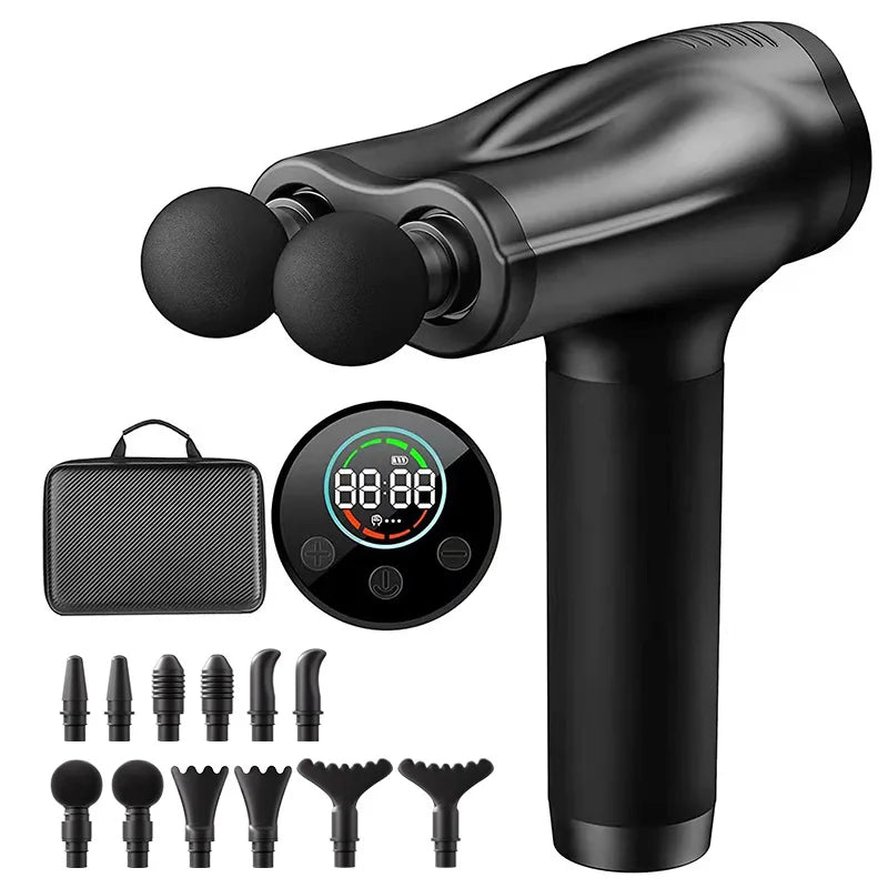 Double Head Handheld Mini Massager Gun with Deep Tissue