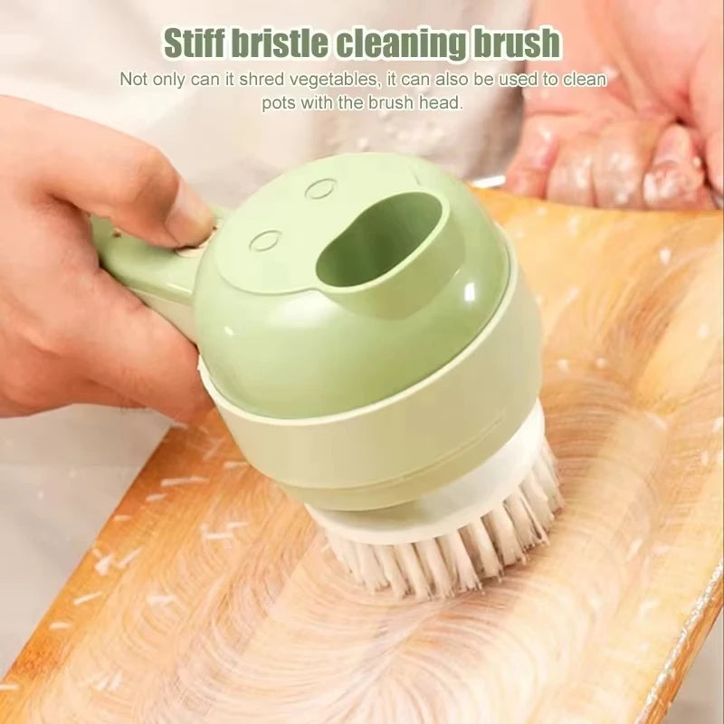 Electric Vegetable Cutter Set - 4 in 1 Portable