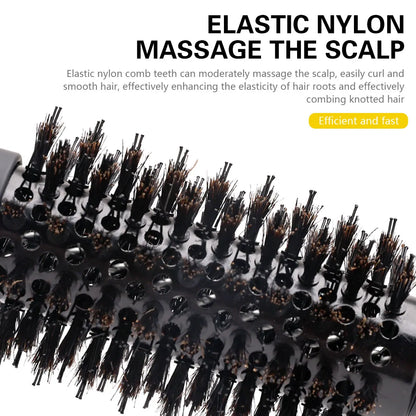Handle Round Rolling Brush Straight Twill Hair Comb