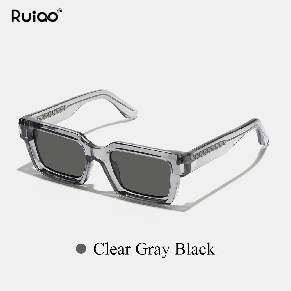 Ruiao retro black designer sunglasses vintage eyewear