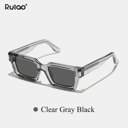 Ruiao retro black designer sunglasses vintage eyewear
