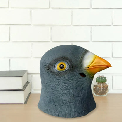 Pigeon Mask Funny Animal Cosplay Costume Latex Head Mask Halloween