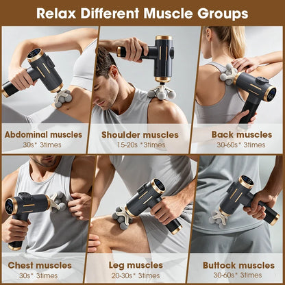 Electric Fascia Gun Head Deep Tissue Massager