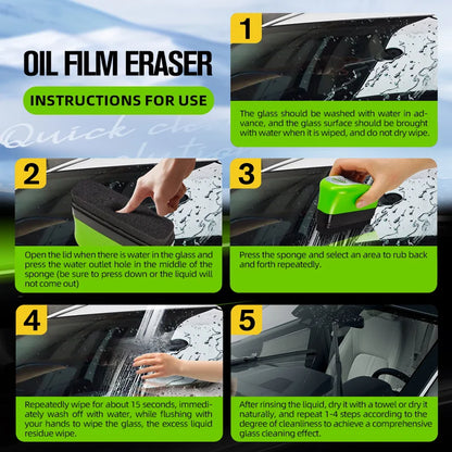 Automotive Car Oil Film Cleaning Brush Glass Oil Film