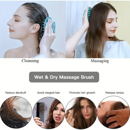 Soft Silicone Body Scrubber Shampoo Cleansing Brushes