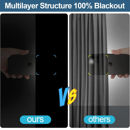 100 Blackout Window Cover Darkest Light Block Black Privacy Film