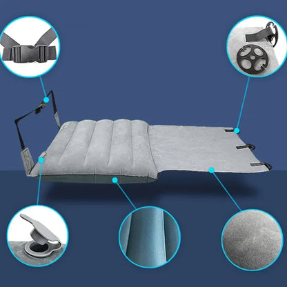 Adjustable Footrest Hammock with Inflatable Pillow Seat
