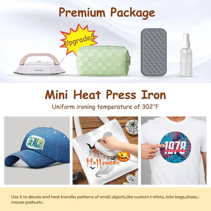Portable Mini Electric Iron Dual-voltage Non-steam Travel
