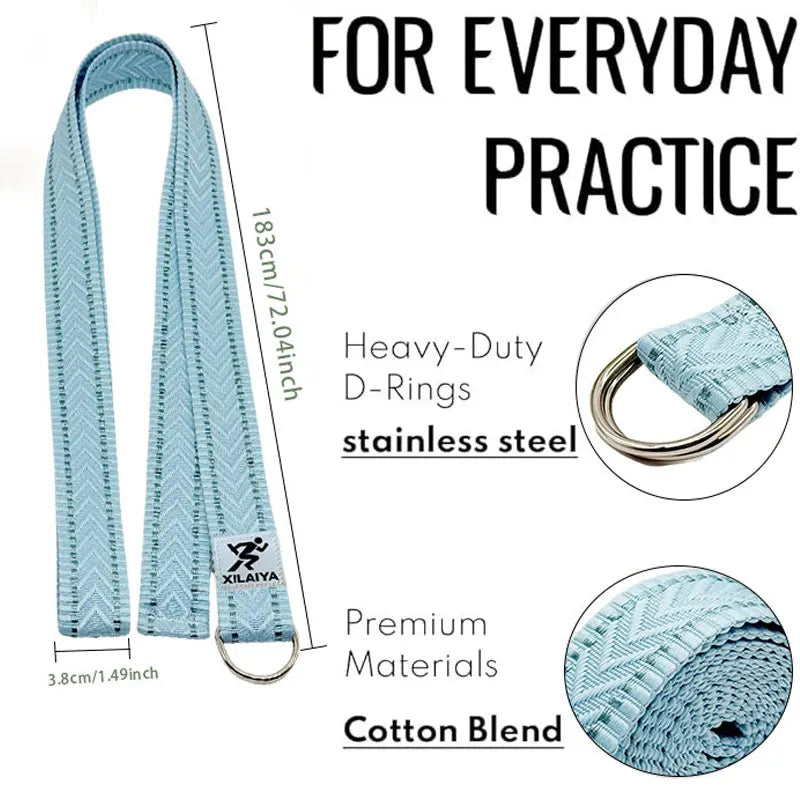 Adjustable Non Slip Strap, Suitable for Yoga Pilates