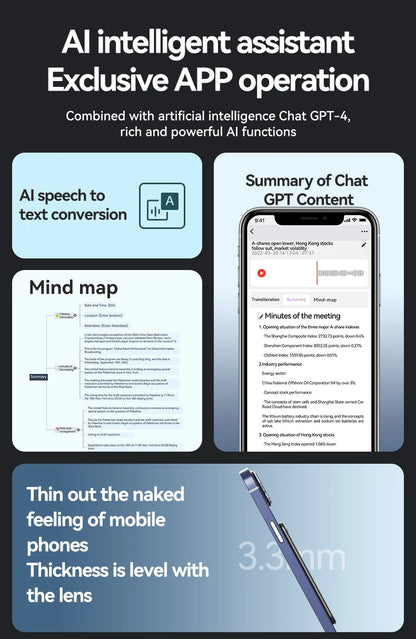 Hot Sale AI ChatGPT-4 App Phone Call Voice Recorder Smart
