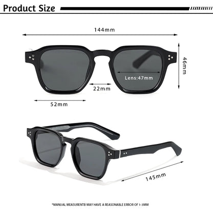 HBK New Fashion Sunglasses men Vintage Square