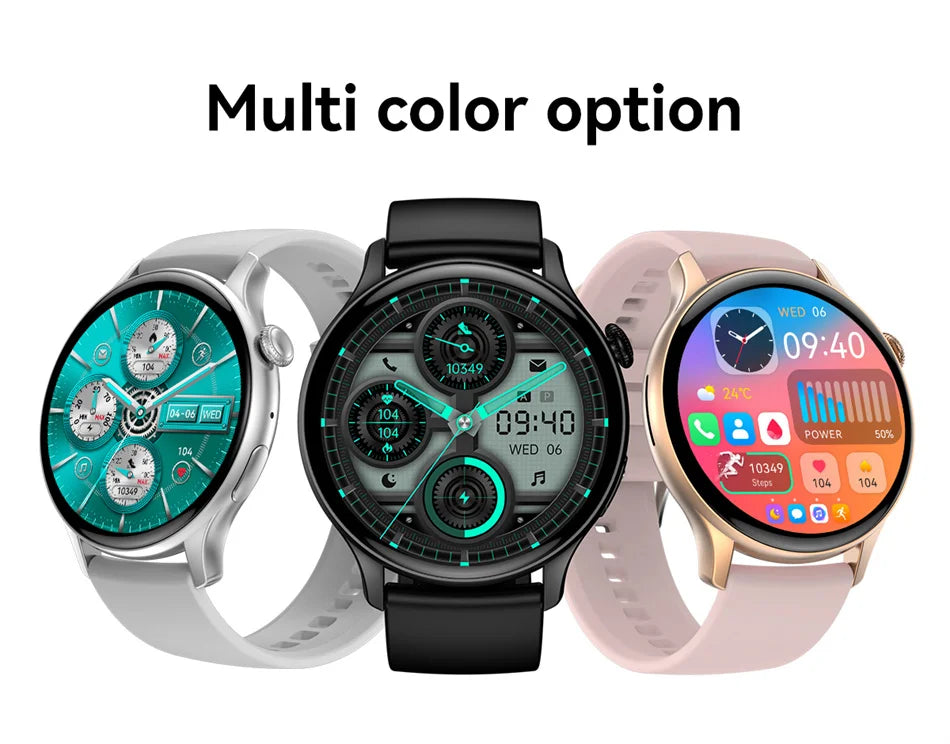 NFC Smart Watch Amoled HD GPS Track Sports Heart Rate