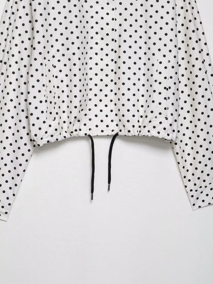 HH Fashion Women's Polka Dot Print Short Coats