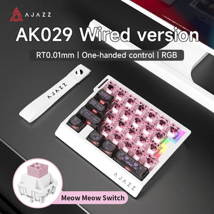 Wired One-Handed Gaming Keyboard HE Magnetic Switch