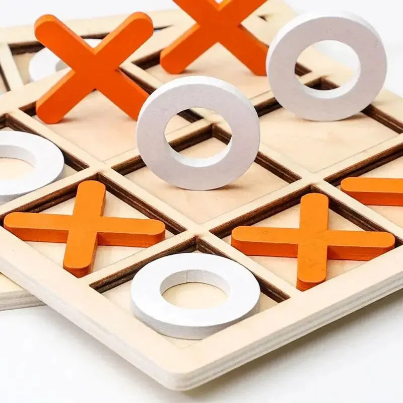 Montessori Play Game Wooden Toy Mini Chess Interaction Puzzle