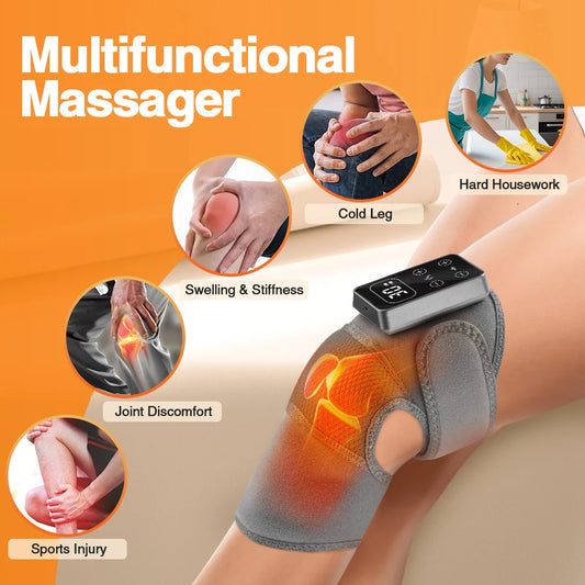 Electric Heating Knee Wrap with 5 Modes Muscle Relaxation