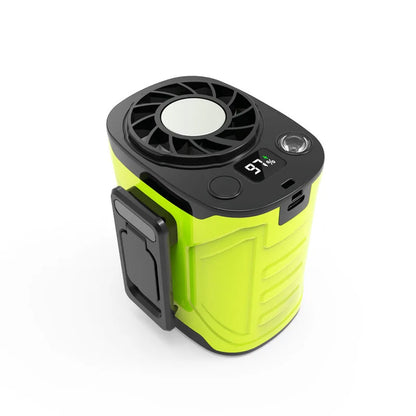 USB Rechargeable Waist-mounted Fan with Strong Light Turbine