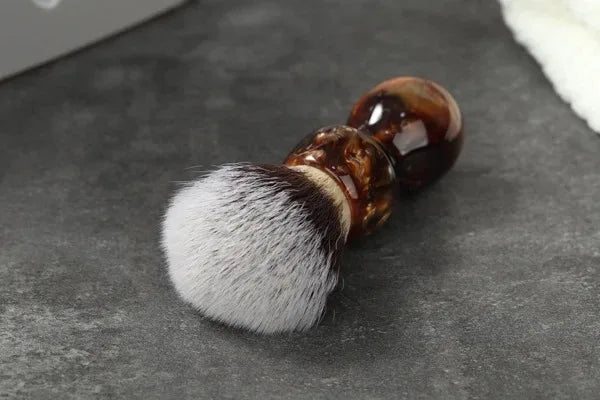 Caramel Cat's Whisker Synthetic Shaving Brush