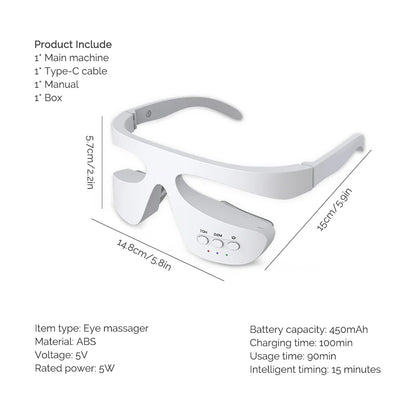 Electric Eye Massager Red Light Relieves Eye Fatigue