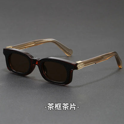 New Fashion Vintage Rectangle Frame Sunglasses Men