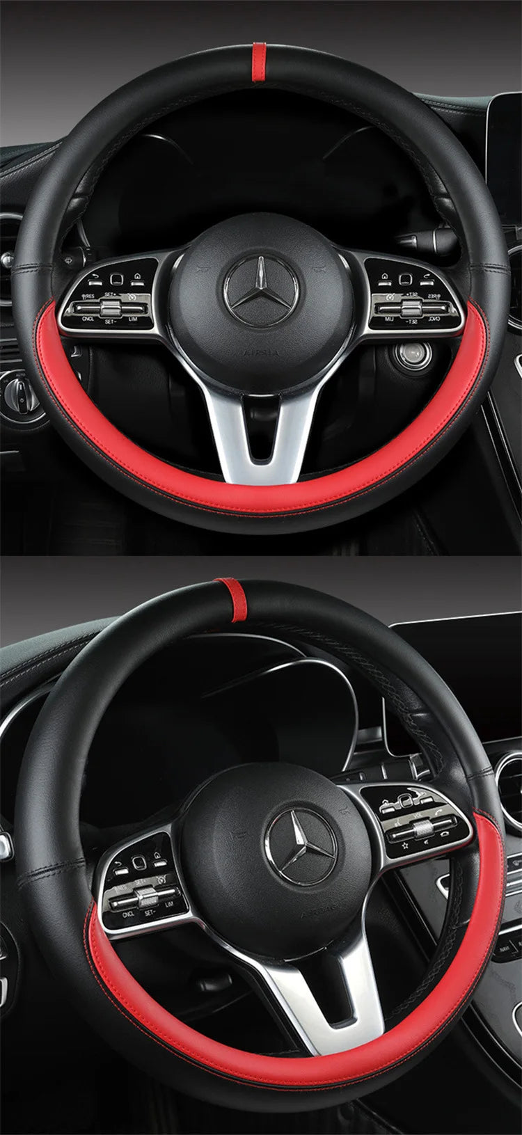 All-Nappa Leather Steering Wheel Cover Leather