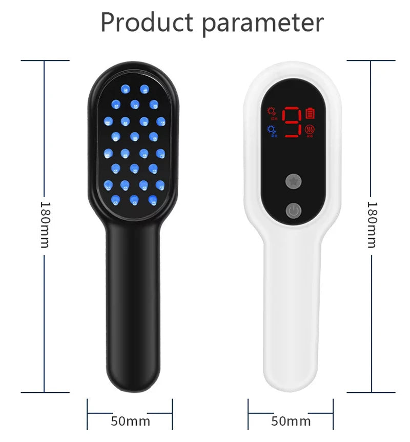 Electric Laser Hair Growth Comb Red Blue Light Massager