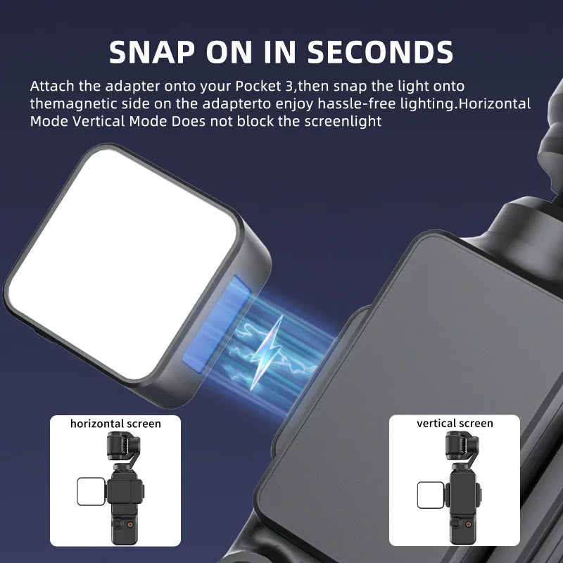 Mini Magnetic LED Fill Light Photography Lighting Camera