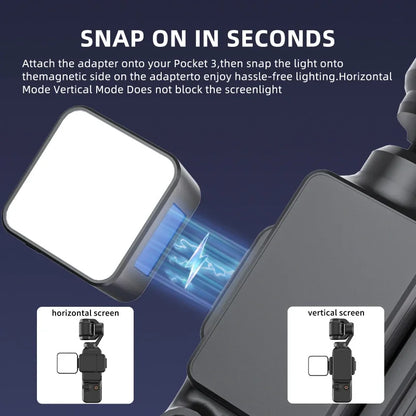 Mini Magnetic LED Fill Light Photography Lighting Camera