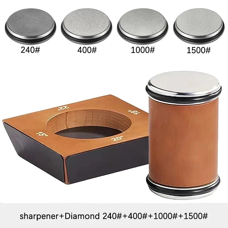 4-Angle Magnetic Wood Rolling Knife Sharpener