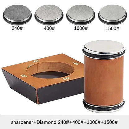 4-Angle Magnetic Wood Rolling Knife Sharpener