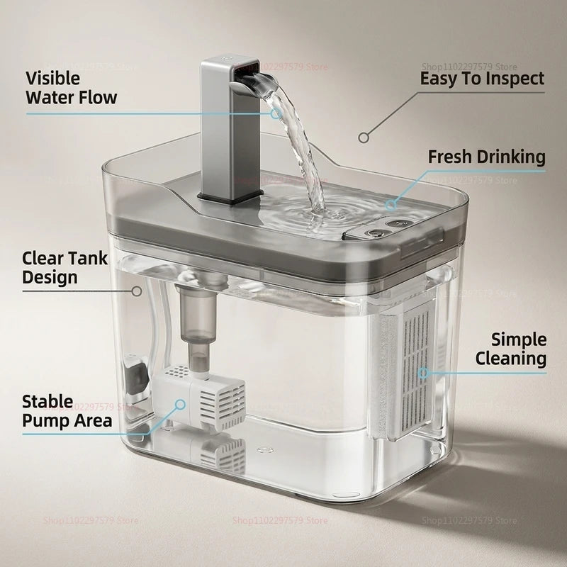 Cat Water Fountain Auto Filter USB Pet Drinking Dispenser