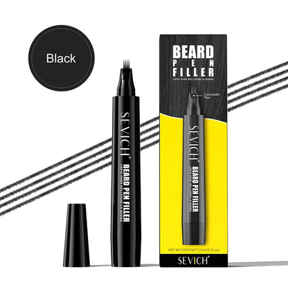 Beard Filler Pen Waterproof Black Brown Beard Coloring