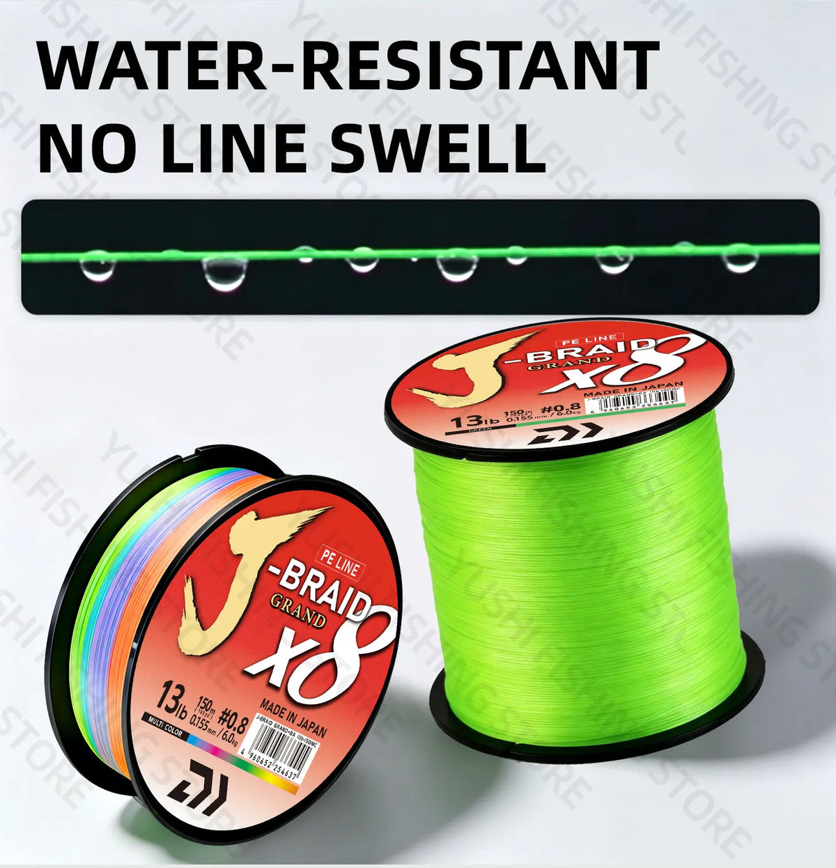 Original X8DAIWA-J Braided Expedition 8 strands Fishing Line