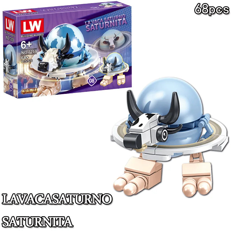 Italian Brainrot Animals Tung Tung Tung Sahur Building Blocks