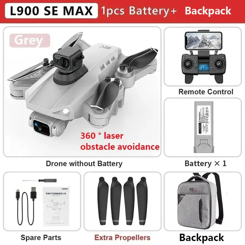 L900 Pro SE MAX GPS Drone 4K Professional Dual HD Camera