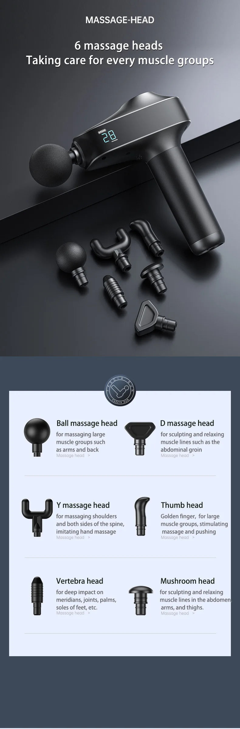 New Arrival Massage Products Brushless Motor Strong Deep Tissue