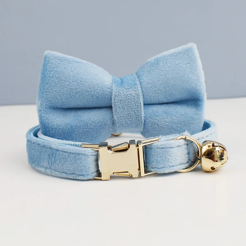 Stylish Adjustable Cat Collar with Bowknot