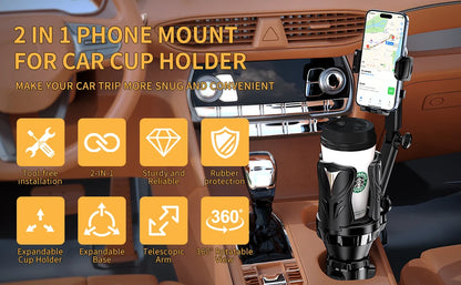 Car Phone Holders Adjustable Car Cup Holder Expander